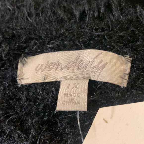 Wonderly CURVY size 1X sweater Black - Picture 6 of 7